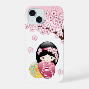 Muñeca Kokeshi de Primavera - Geisha Japonesa Ador