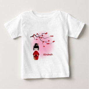 muñeca kokeshi japonesa sakura nombre bebé camisa