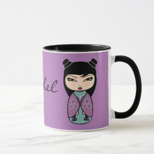Muñeca Kokeshi Taza