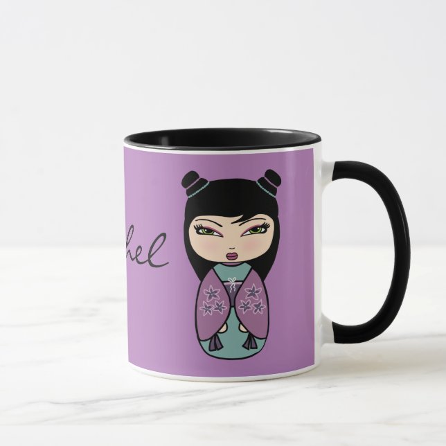 Muñeca Kokeshi Taza (Derecha)