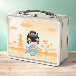 Muñeca Maiko Kokeshi Geisha Japonesa Lindo Amarill