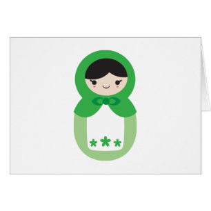 Muñeca Matryoshka verde