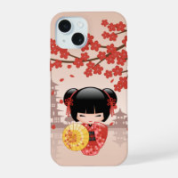 Muñeca roja Sakura Kokeshi - Geisha japonesa