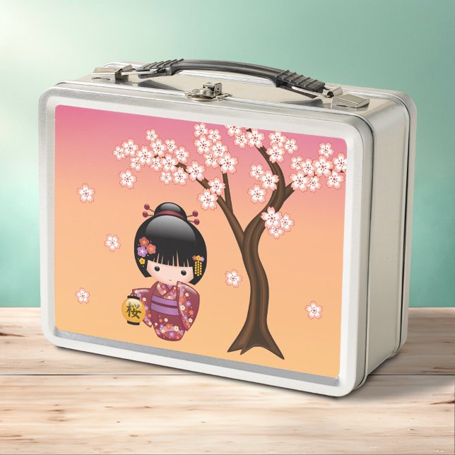 Muñeca Sakura Kokeshi - Chica de Geisha en la Enví (Subido por el creador)