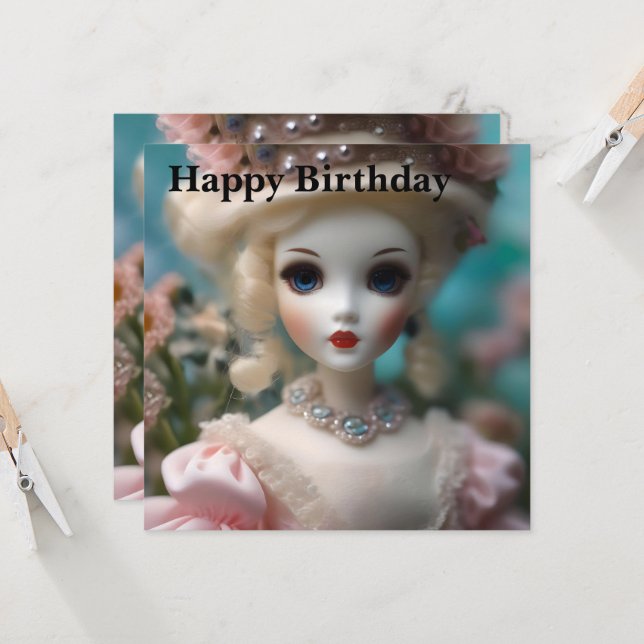 Muñeca Vintage con ojos azules, (Anverso/Reverso In Situ)