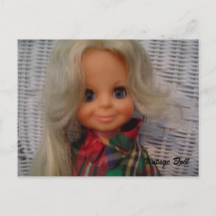 Muñeca vintage - postal