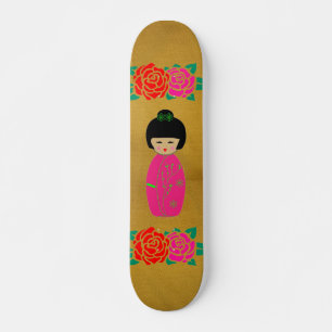 Muñecas Asiáticas Patineta