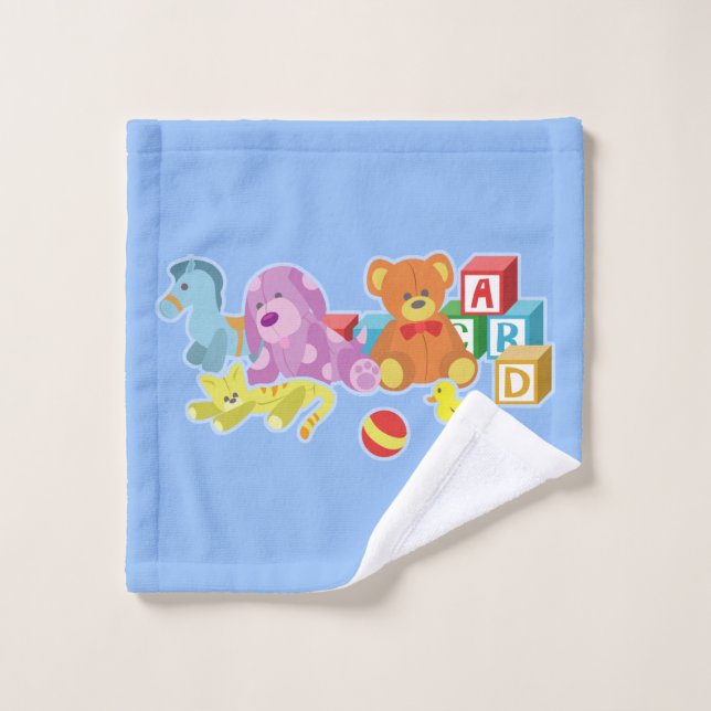 Muñecas cutas (azul) (Toallita)