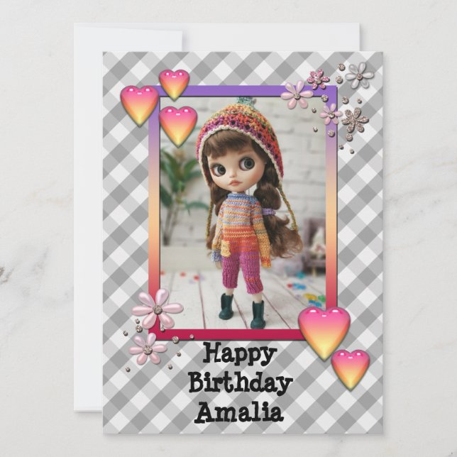 Muñecas de fotos para bebés, muñecas, personalizad (Anverso)