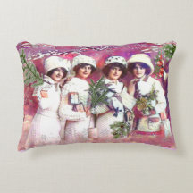 Muñecas de nieve frías de Navidad Almohada
