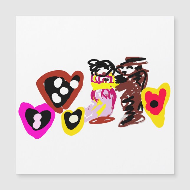 Muñecas dulces del día de San Valentín (Anverso)