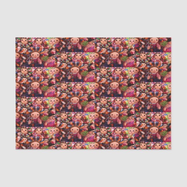 Muñecas Frida papel de seda (Anverso)