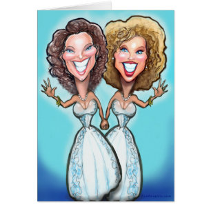 Muñecas lesbianas del pastel de bodas