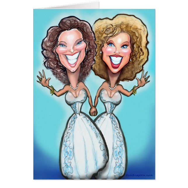 Muñecas lesbianas del pastel de bodas (Frente)