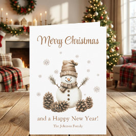 Muñeco de Nieve Acogedor Piña Navidad Feliz