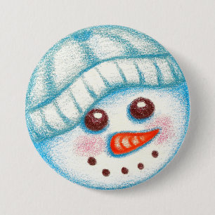 Muñeco de nieve botón