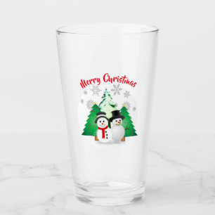 Muñeco de nieve con árboles de Navidad / Fiesta na