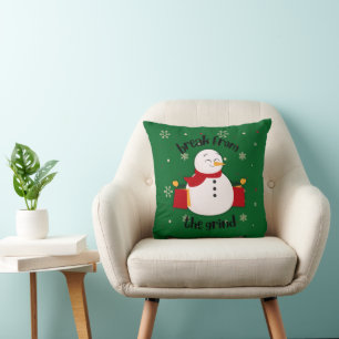 Muñeco de Nieve de Compras Almohada