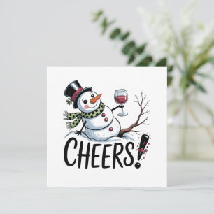 Muñeco de Nieve de Feliz Navidad en la Cocina de V