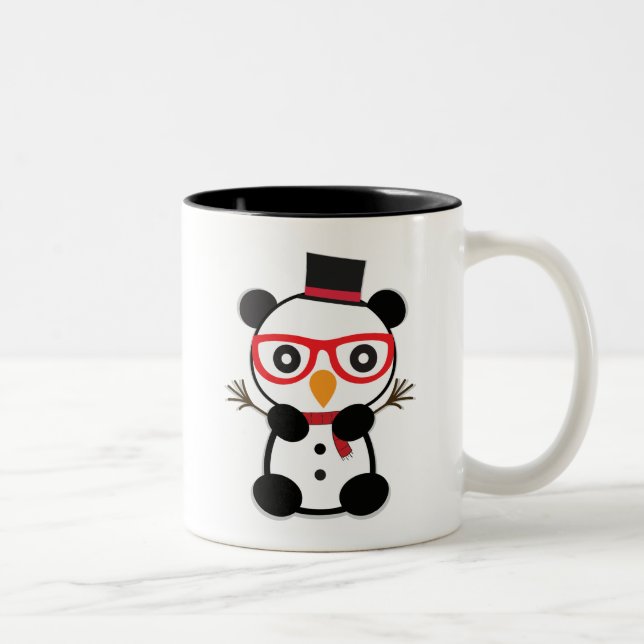 Muñeco de nieve de la panda - León la taza de los (Derecha)
