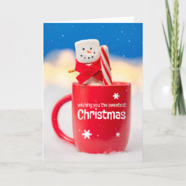 Muñeco de Nieve de Malvavisco Feliz Navidad para C