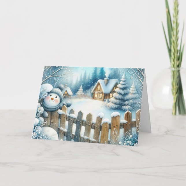 Muñeco de Nieve de Navidad (Anverso)