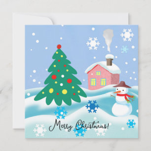 Muñeco de nieve de Navidad alegre 