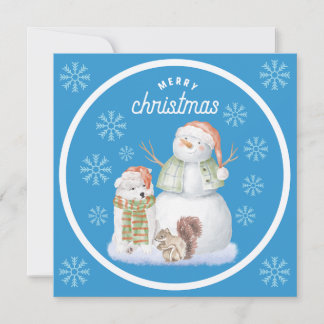 Muñeco de nieve de Navidad alegre, Oso polar, Ardi
