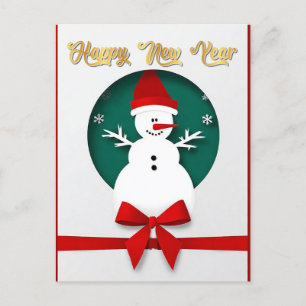 Muñeco de Nieve de Navidad con Diseño de Copos de 