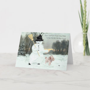 Muñeco de nieve de Navidad de Caniche