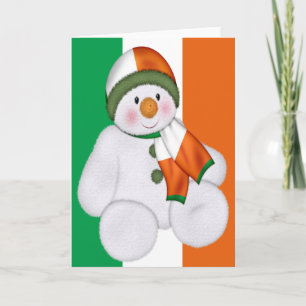 Muñeco de nieve de Navidad irlandés