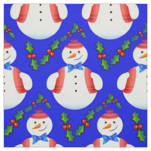 muñeco de nieve de navidad tela