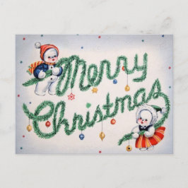 Muñeco de nieve de Navidad vintage