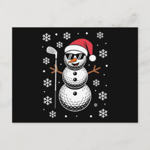 Muñeco de nieve de pelota de golf de Navidad Santa