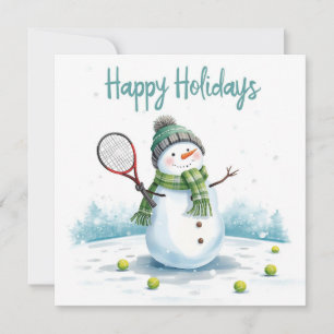 Muñeco de nieve de tenis  Navidad  Raquetas festiv
