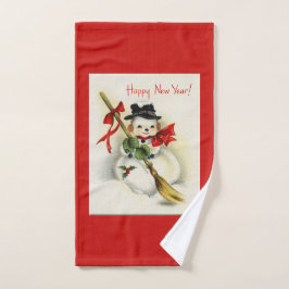 Muñeco de nieve del Año Nuevo del vintage