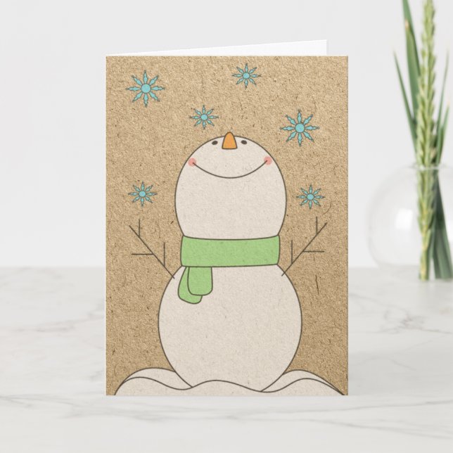 Muñeco de nieve del navidad (Anverso)