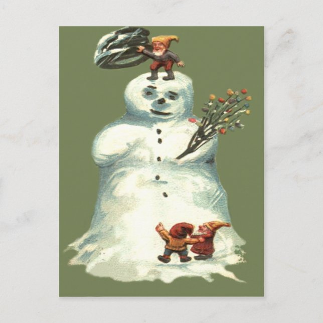 Muñeco de nieve Elfos de Navidad Luces de Navidad (Anverso)