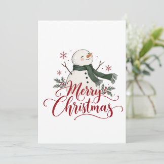 Muñeco de Nieve Feliz Navidad