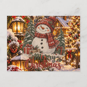 Muñeco de Nieve Feliz Navidad