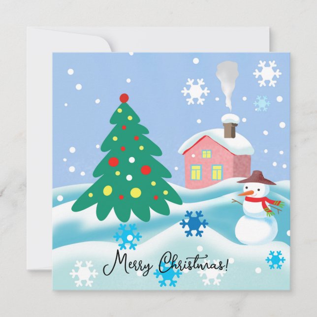 Muñeco de nieve Feliz Navidad  (Anverso)