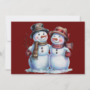 Muñeco de nieve Navidad Vintage Fiesta