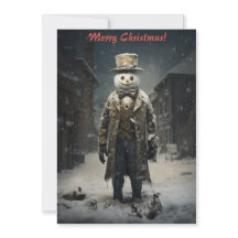 Muñeco de nieve oscuro de Navidad