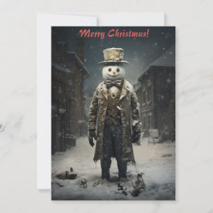 Muñeco de Nieve Oscuro de Navidad