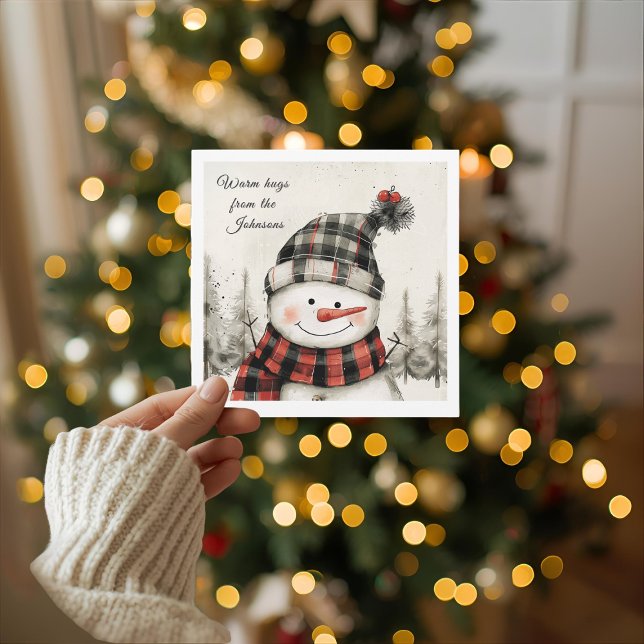 Muñeco de nieve personalizado de Navidad con apell (Subido por el creador)