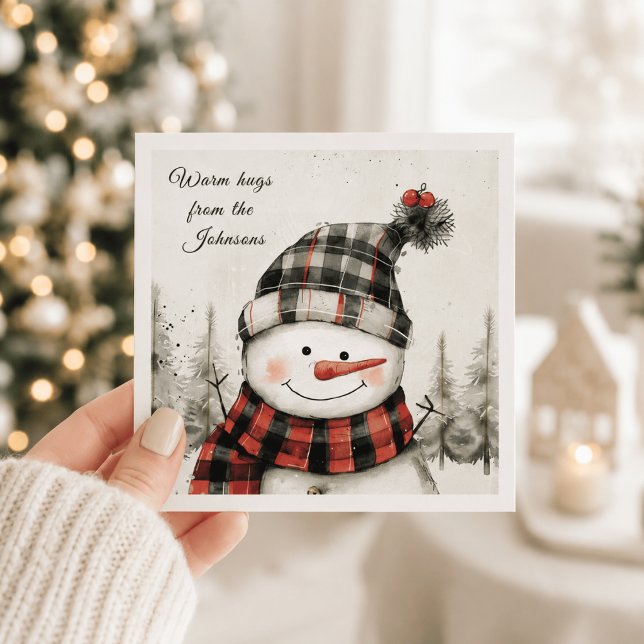 Muñeco de nieve personalizado de Navidad con apell (Subido por el creador)