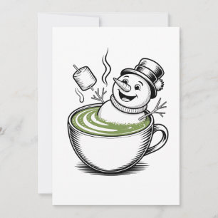 Muñeco de nieve tomando baño de Macha en Navidad