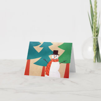 Muñeco de Nieve y Árboles de Navidad