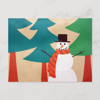 Muñeco de Nieve y Árboles de Navidad
