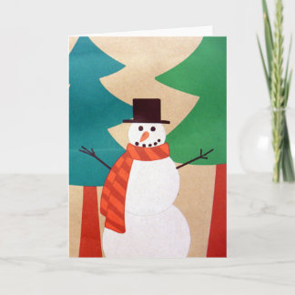 Muñeco de Nieve y Árboles de Navidad